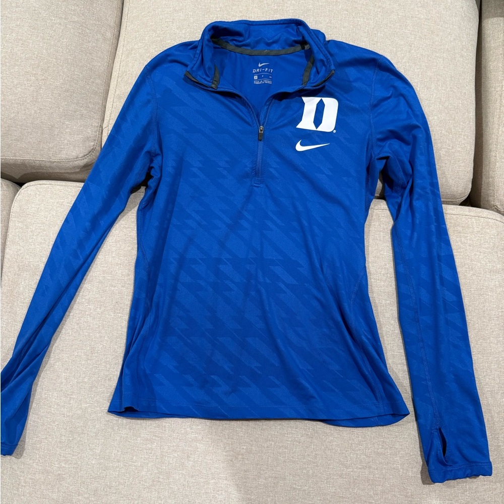 Duke Nike Blue Quarter-Zip Pullover women’s
